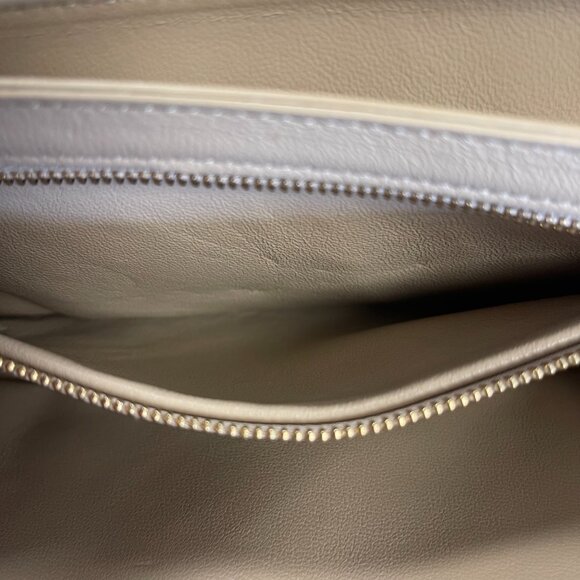 CELINE C Chain Quilted Calfskin Leather Shoulder Bag - Nude - Preowned - Picture 11 of 16